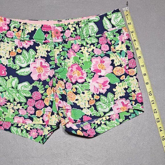 Lilly Pulitzer Callahan Shorts Size 00 Getaway Garden Floral Preppy Casual Chino - Picture 5 of 10